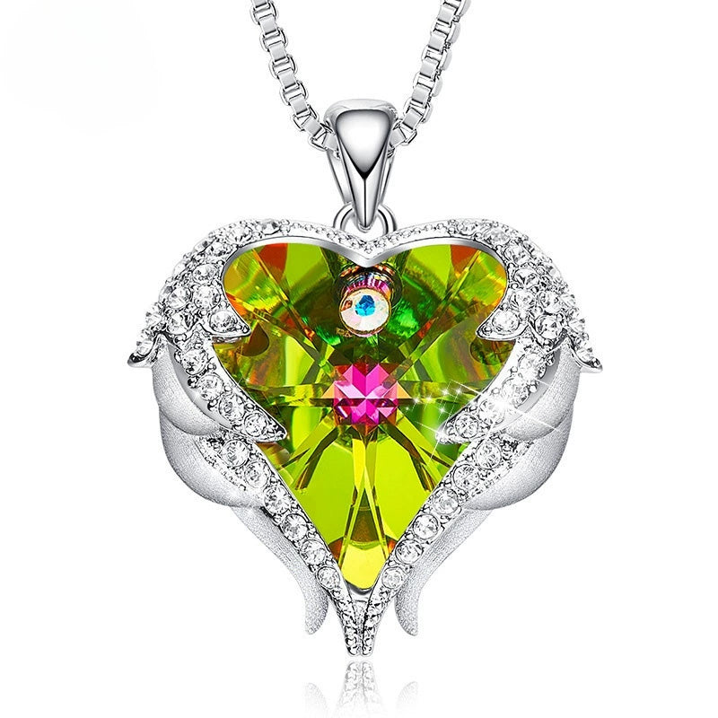 Guardian Angel Heart Necklace