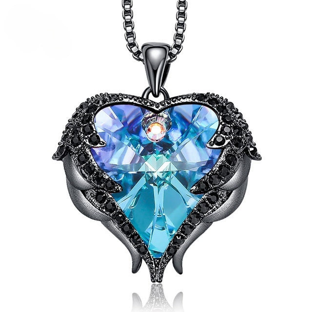 Guardian Angel Heart Necklace