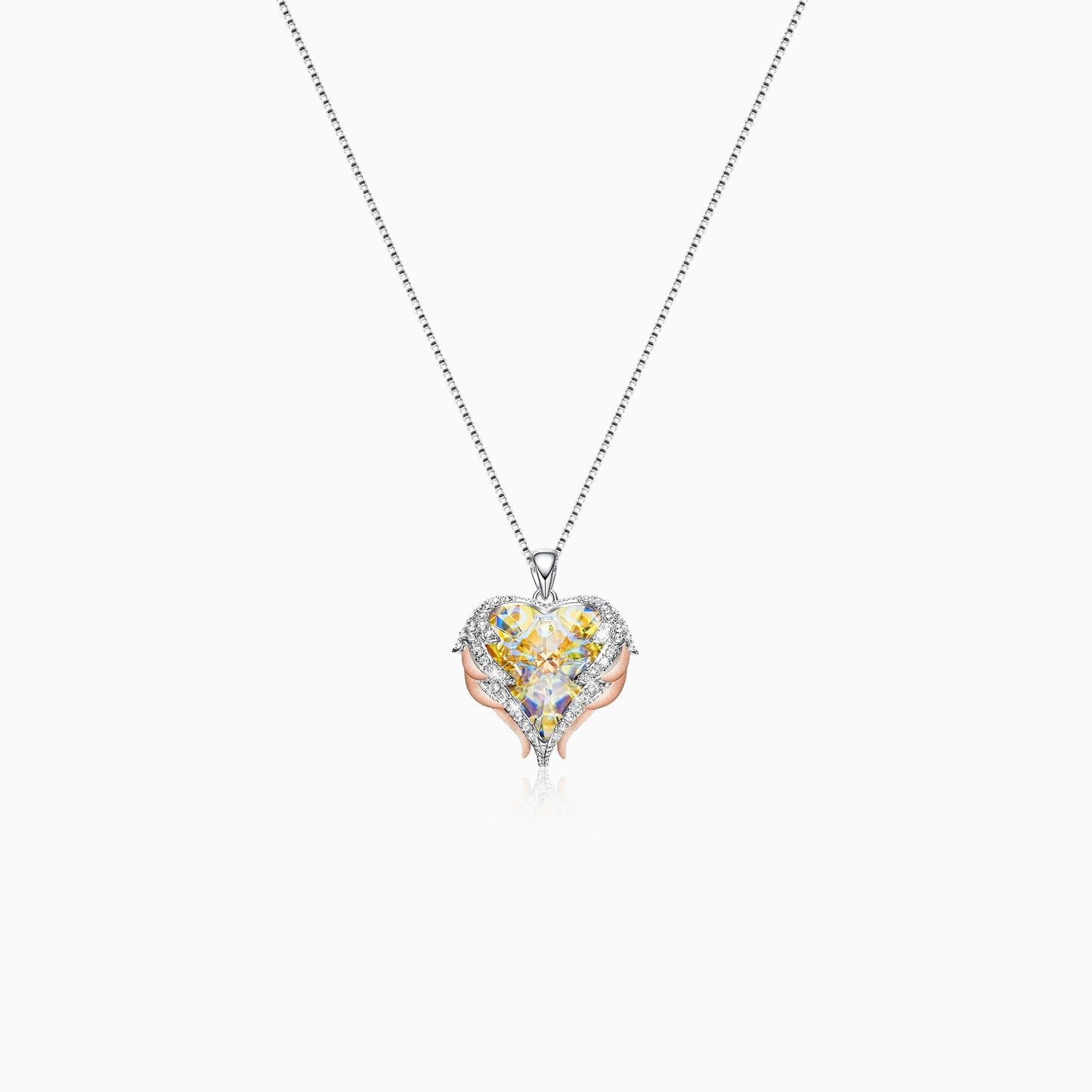 Guardian Angel Heart Necklace