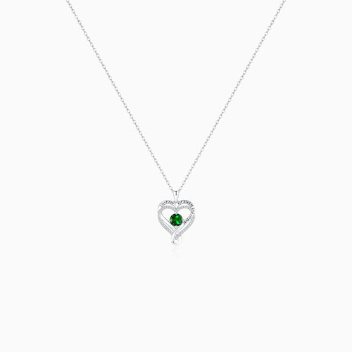 Timeless Love Heart Necklace-Green