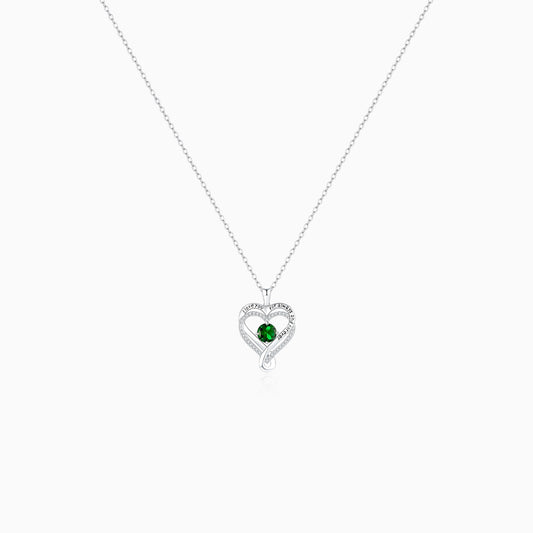 Timeless Love Heart Necklace-Green