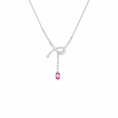 Stacked Cross Topaz Tourmaline Necklace