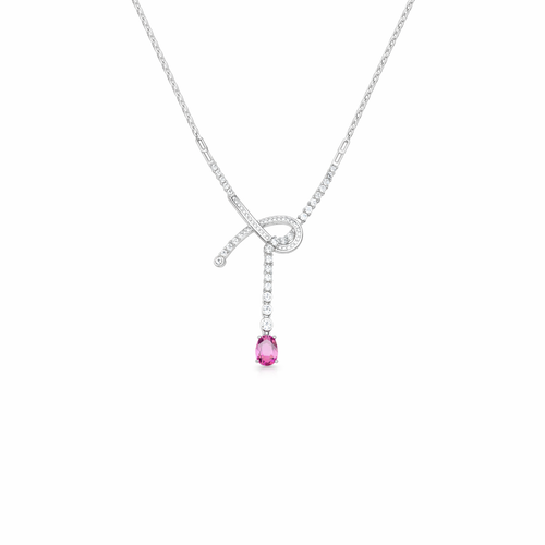 Stacked Cross Topaz Tourmaline Necklace