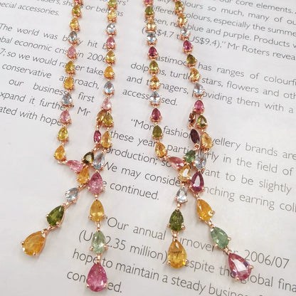 Cascade Colorfall Tourmaline Necklace