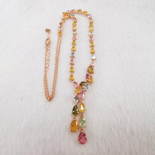 Cascade Colorfall Tourmaline Necklace