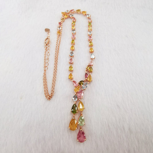 Cascade Colorfall Tourmaline Necklace