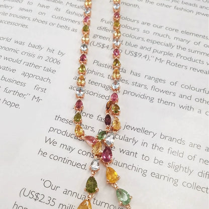 Cascade Colorfall Tourmaline Necklace