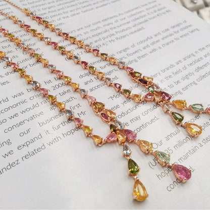 Cascade Colorfall Tourmaline Necklace