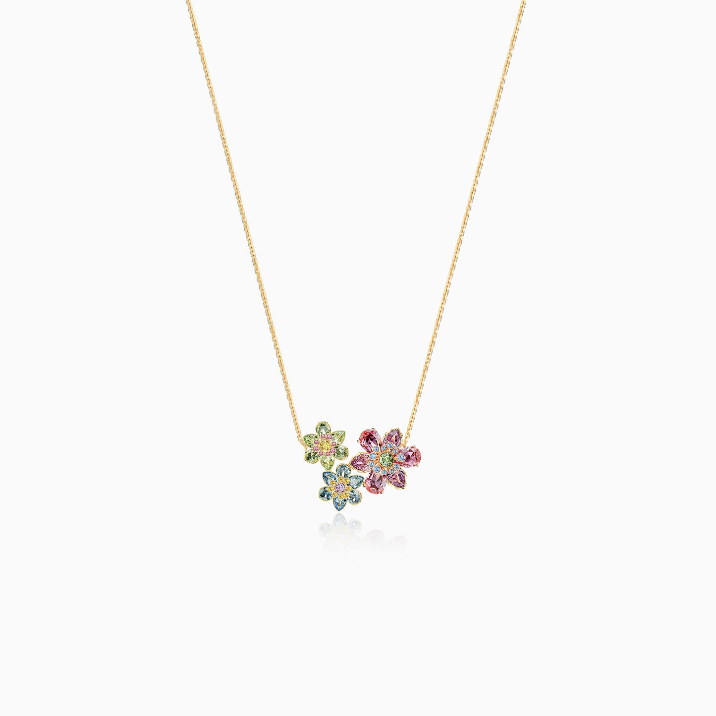 Bloom Floral Trio Necklace