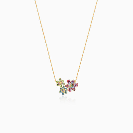 Bloom Floral Trio Necklace