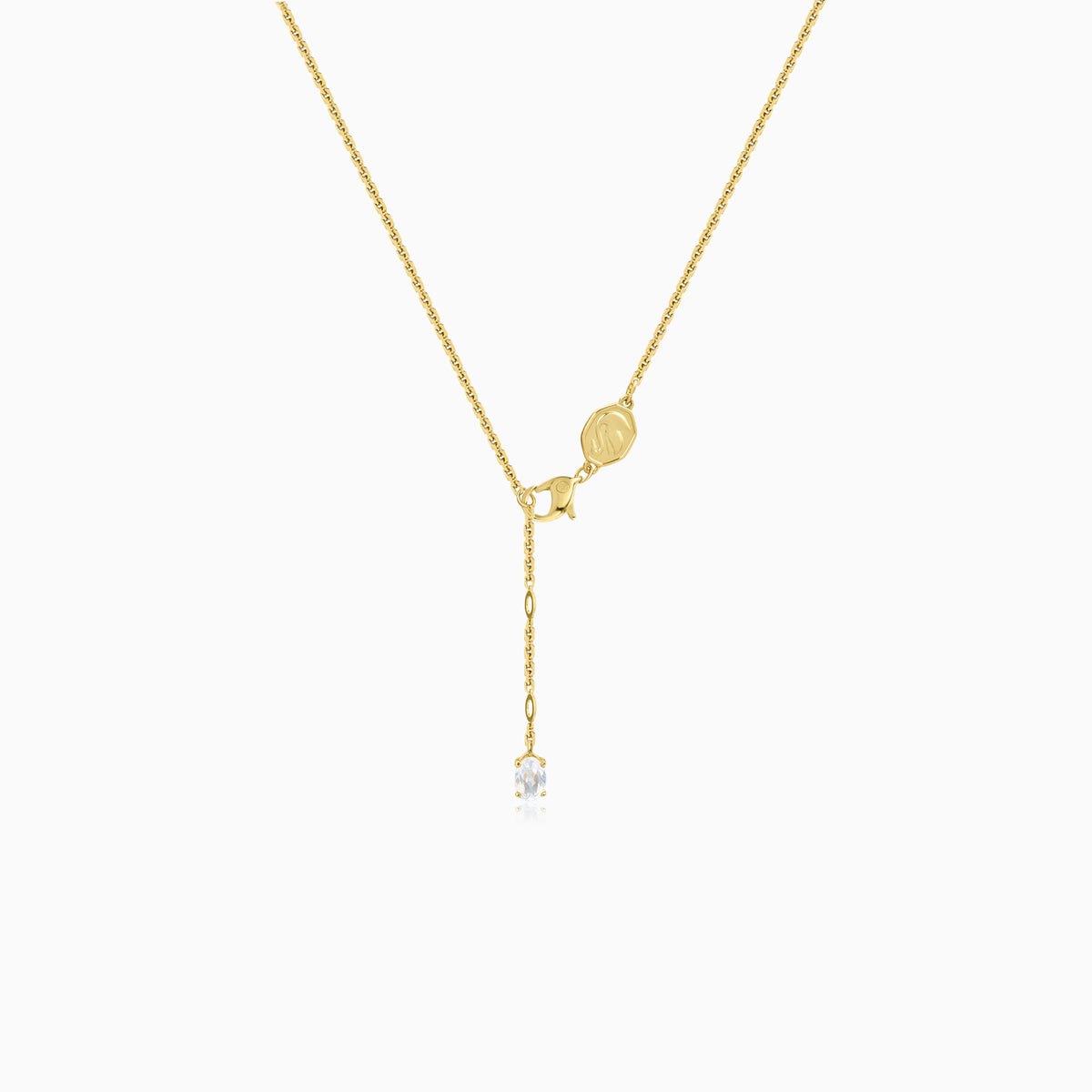 Floral Drop Y Necklace
