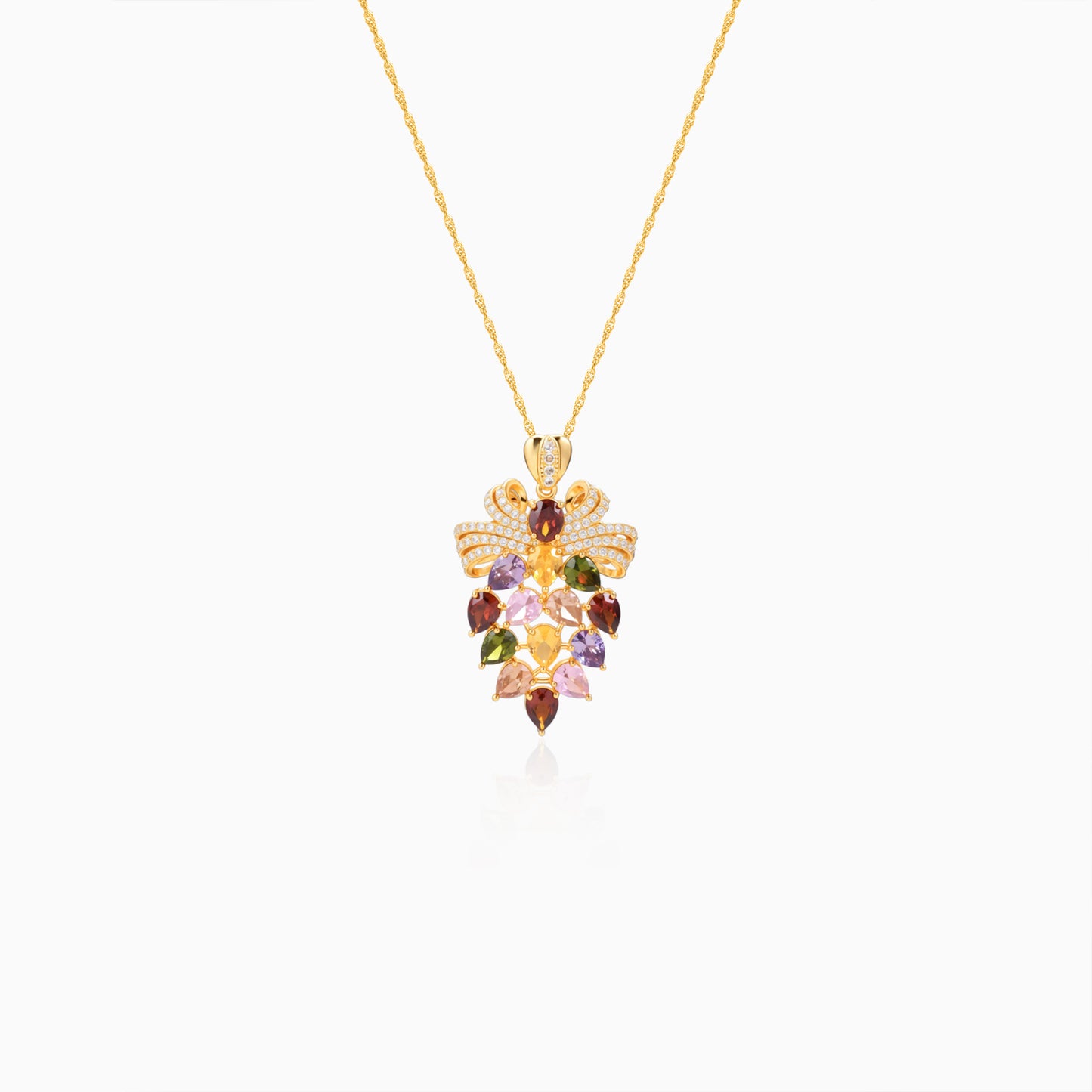 Multi-color Bouquet Drop Pendant