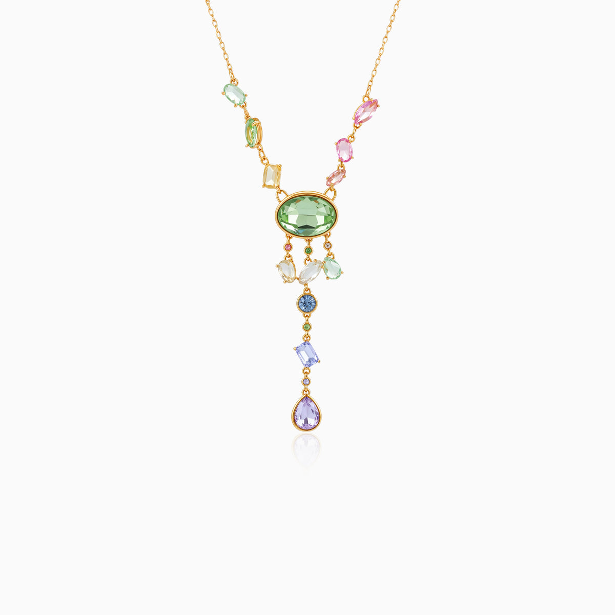 Aurora Cascade Pendant Necklace