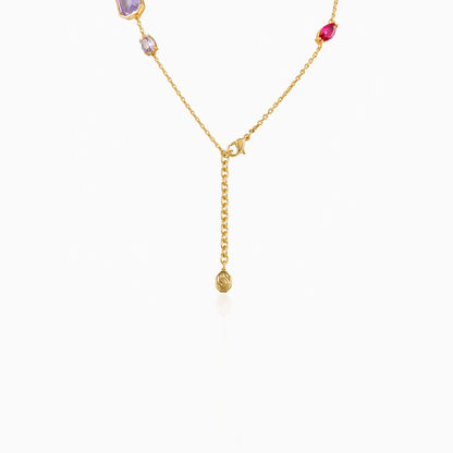 Aurora Cascade Gemline Necklace