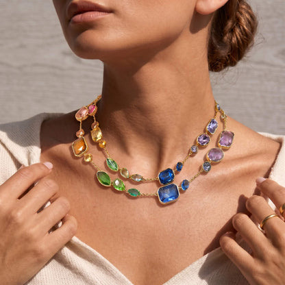 Aurora Cascade Gemline Necklace