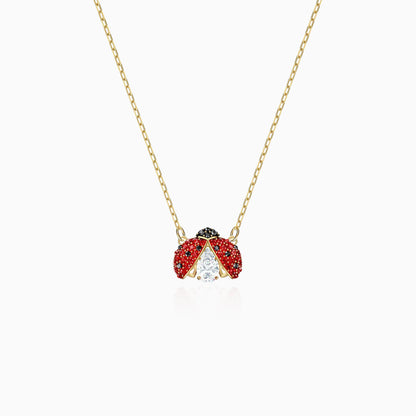 Crimson Luck Ladybug Necklace