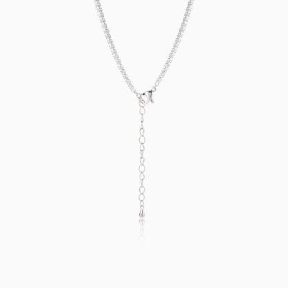 Pink Cluster Drop Necklace