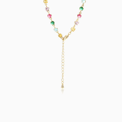 Multi-color Mixed Marquise Necklace