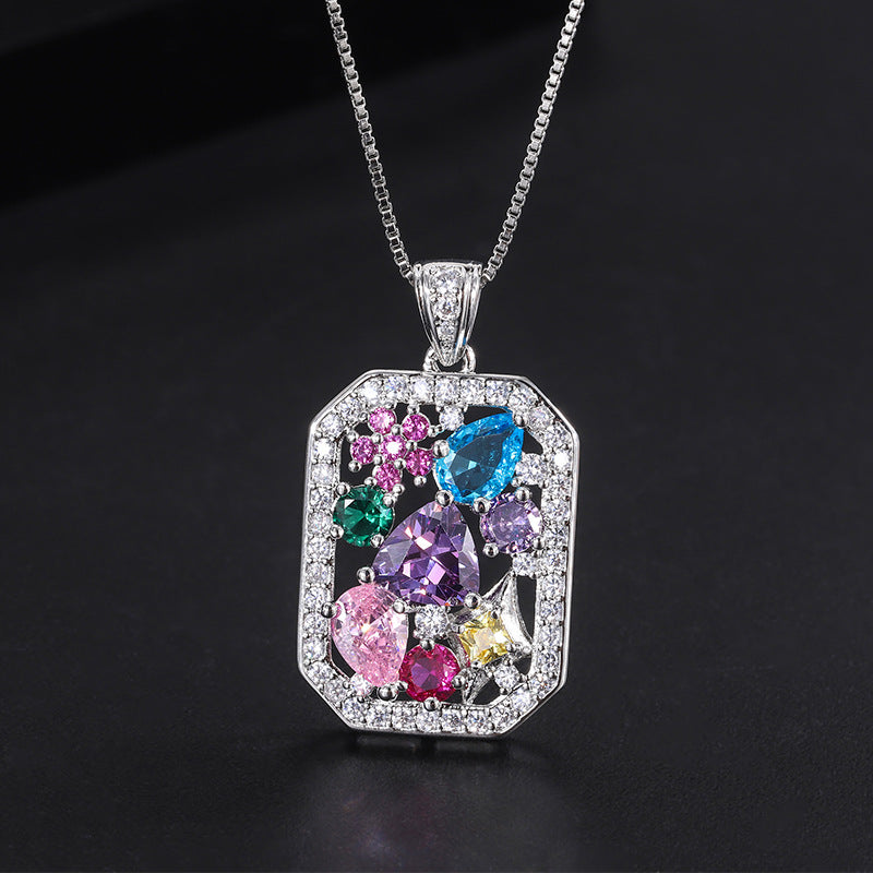 Geometric Color Necklace