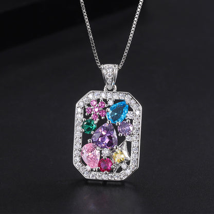 Geometric Color Necklace