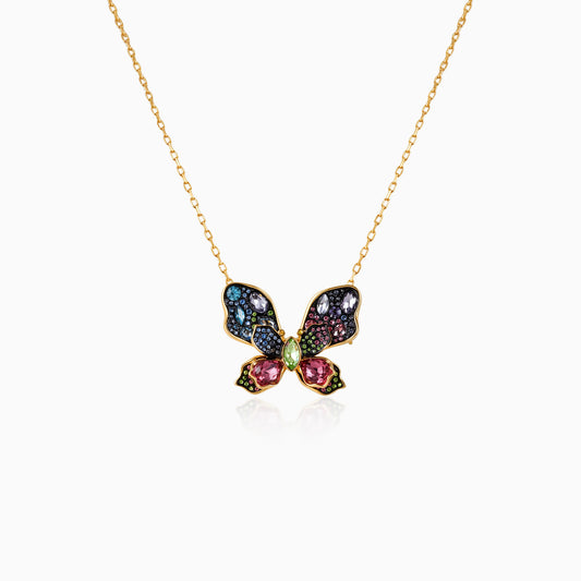 Kaleidoscope Vibrant Wing Necklace