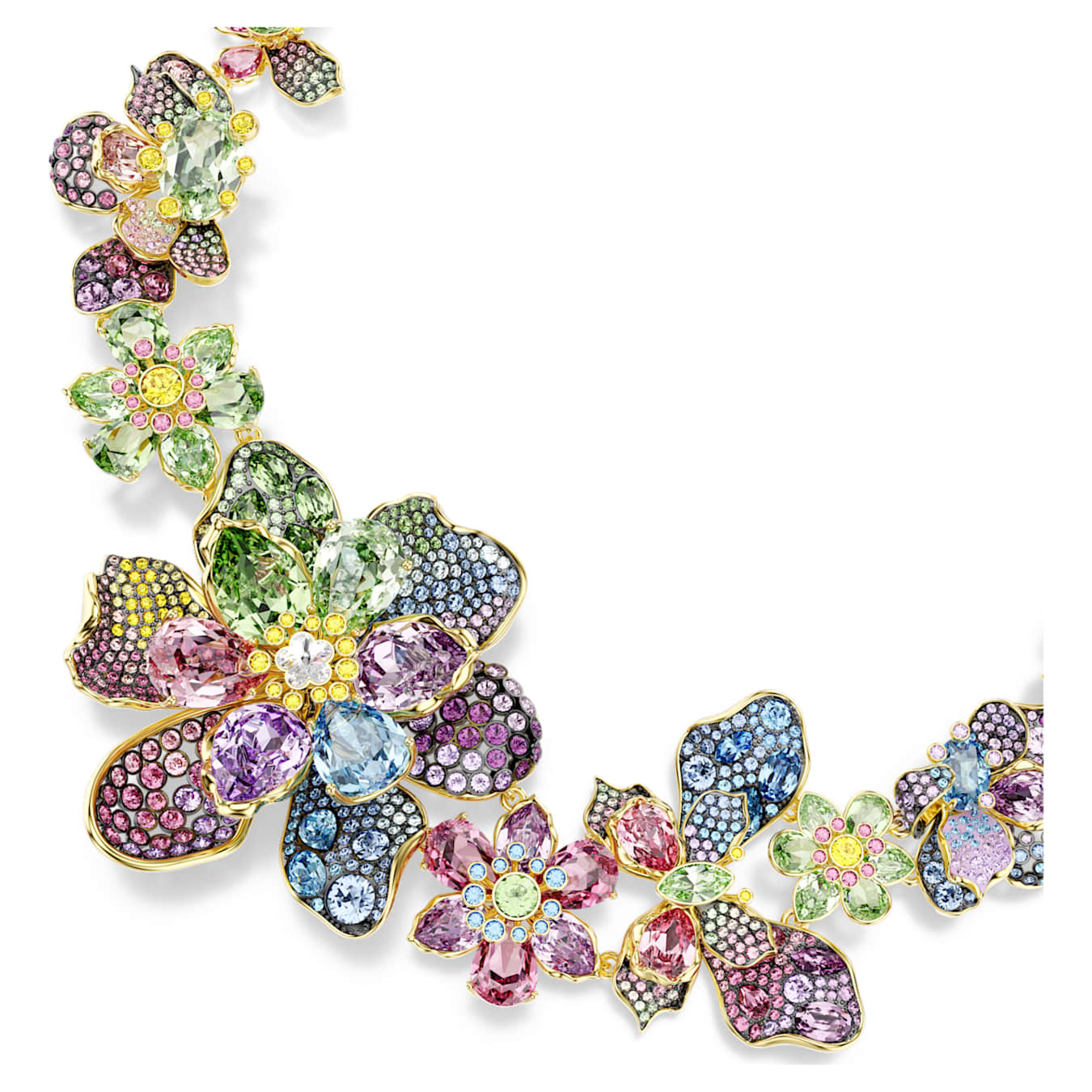 Kaleidoscope Floral Cascade Necklace