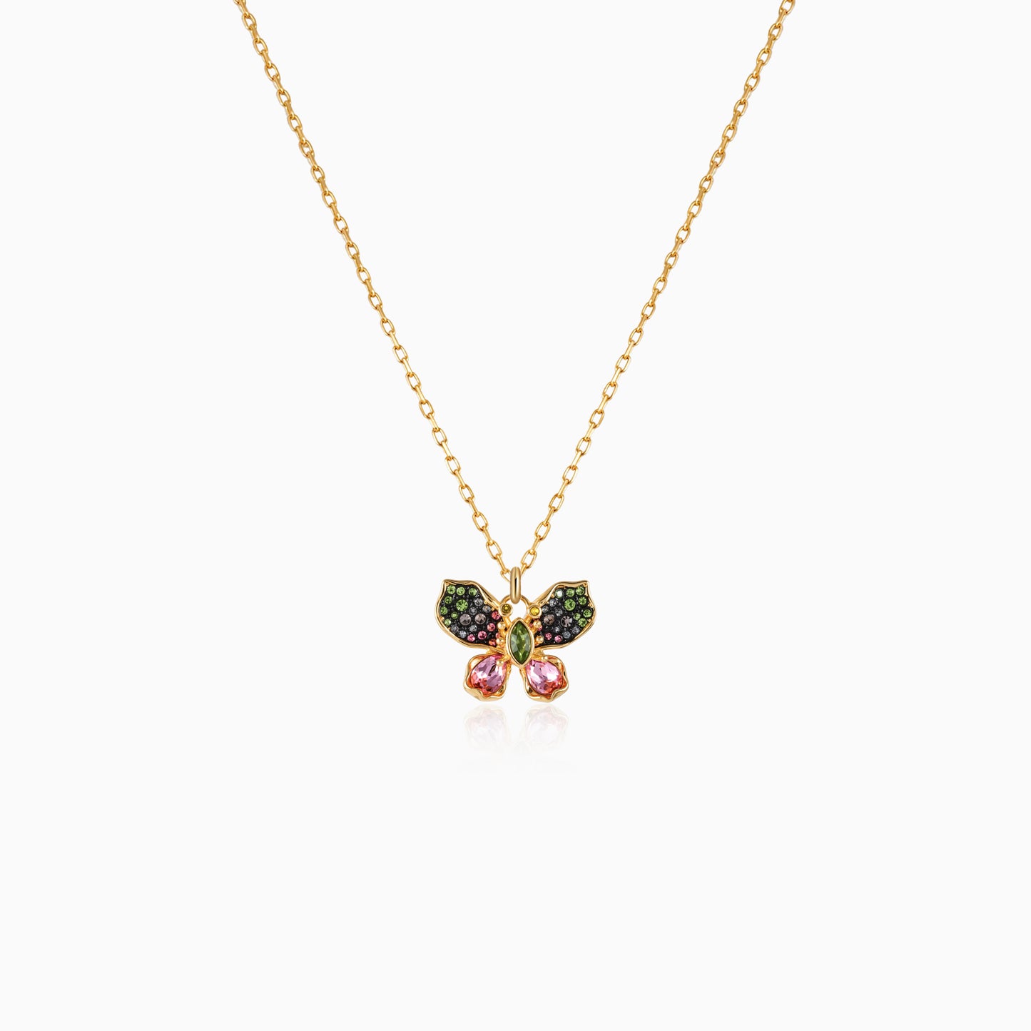 Kaleidoscope Aura Butterfly Necklace