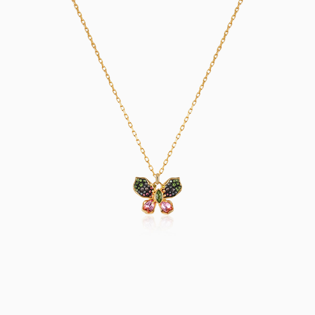 Kaleidoscope Aura Butterfly Necklace
