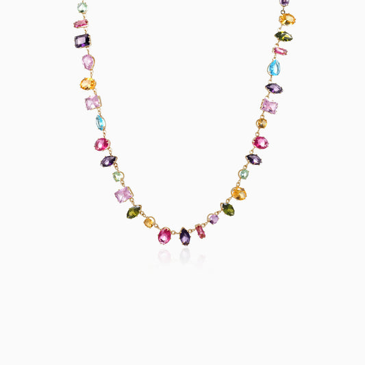 Multi-color Mixed Scatter Necklace