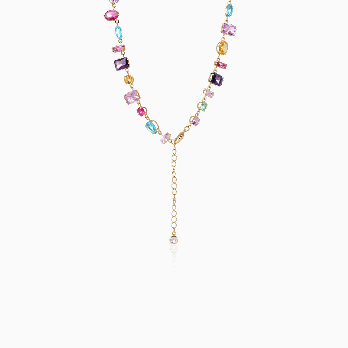 Multi-color Mixed Scatter Necklace
