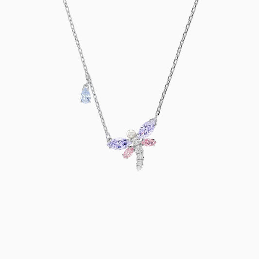 Pastel Dragonfly Necklace