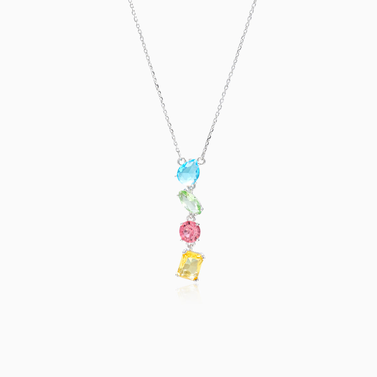 Linear Geometric Necklace