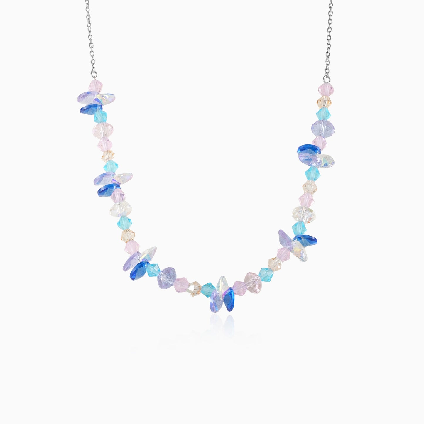 Blue Tide Ocean Crystal Necklace