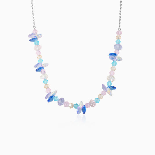 Blue Tide Ocean Crystal Necklace