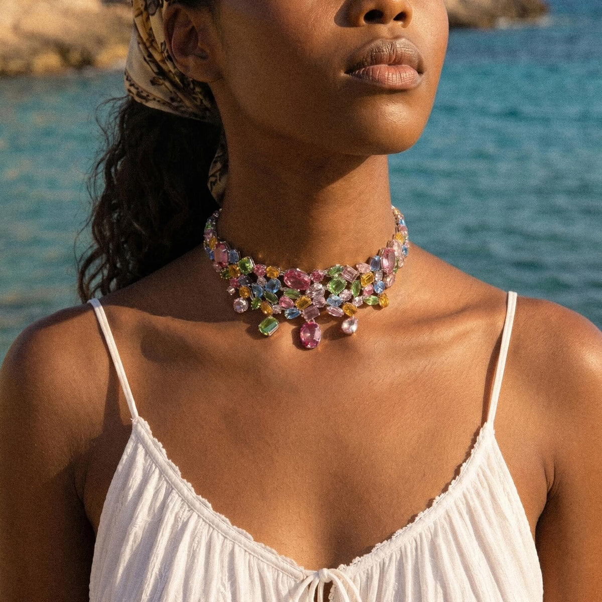 Gemfall Statement Necklace