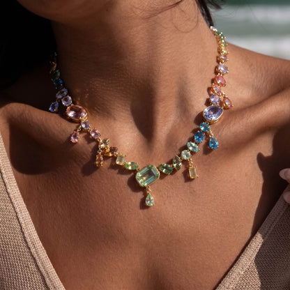 Aurora Cascade Gemfall Necklace