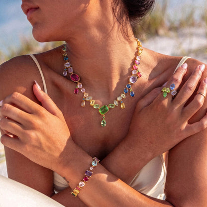 Aurora Cascade Gemfall Necklace