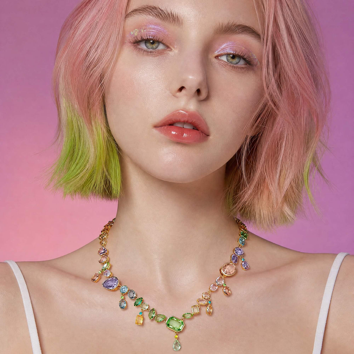 Aurora Cascade Gemfall Necklace
