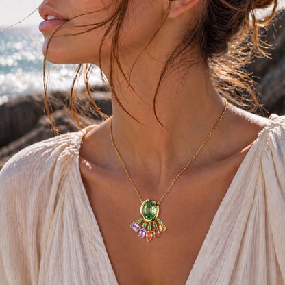 Aurora Cascade Tassel Necklace