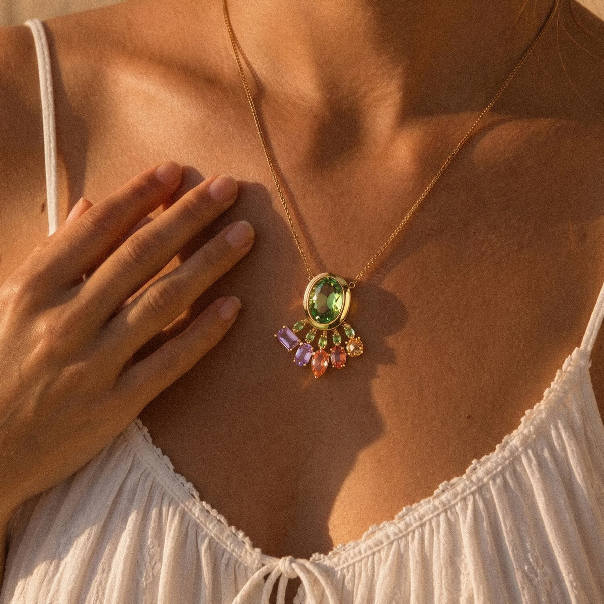 Aurora Cascade Tassel Necklace