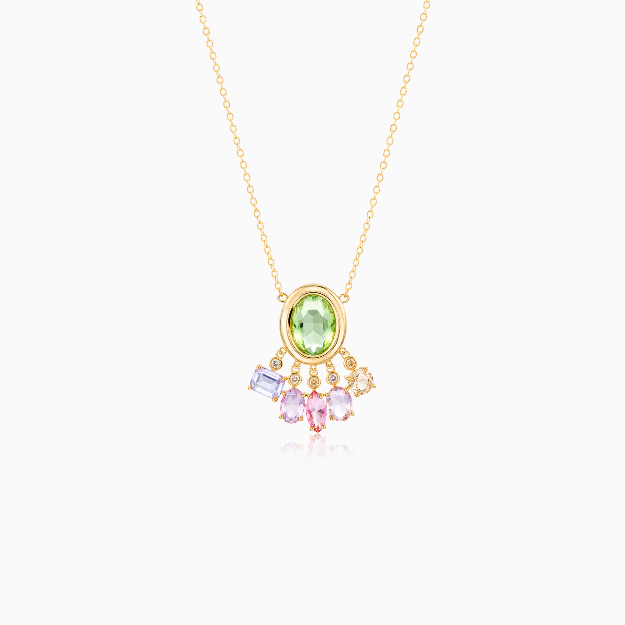 Aurora Cascade Pendant Necklace – LAMILUXE
