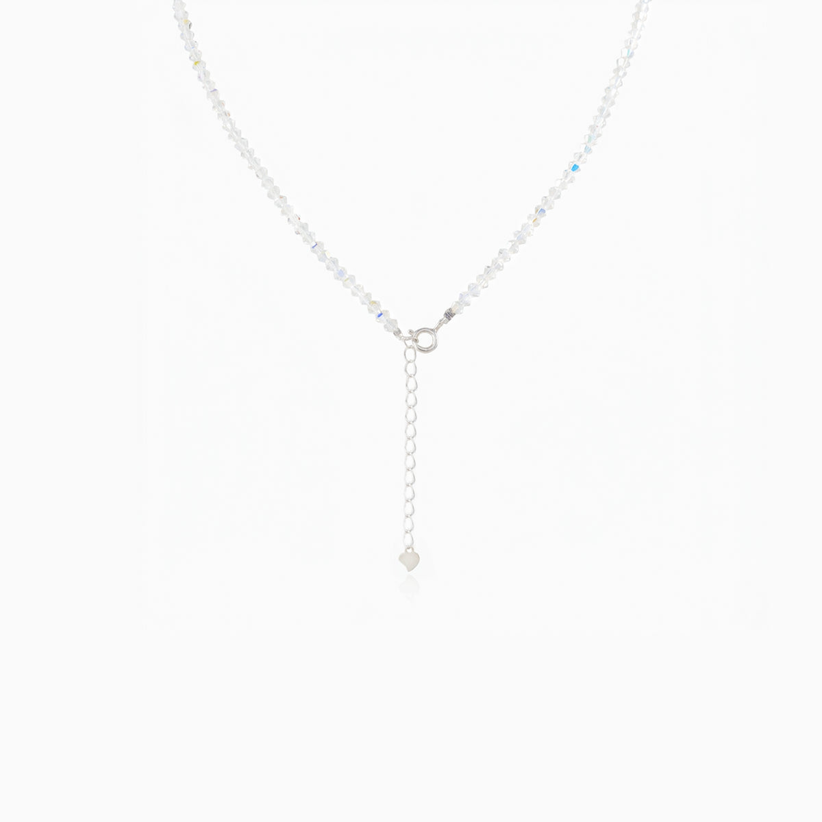 Color Floating Charm Crystal Necklace