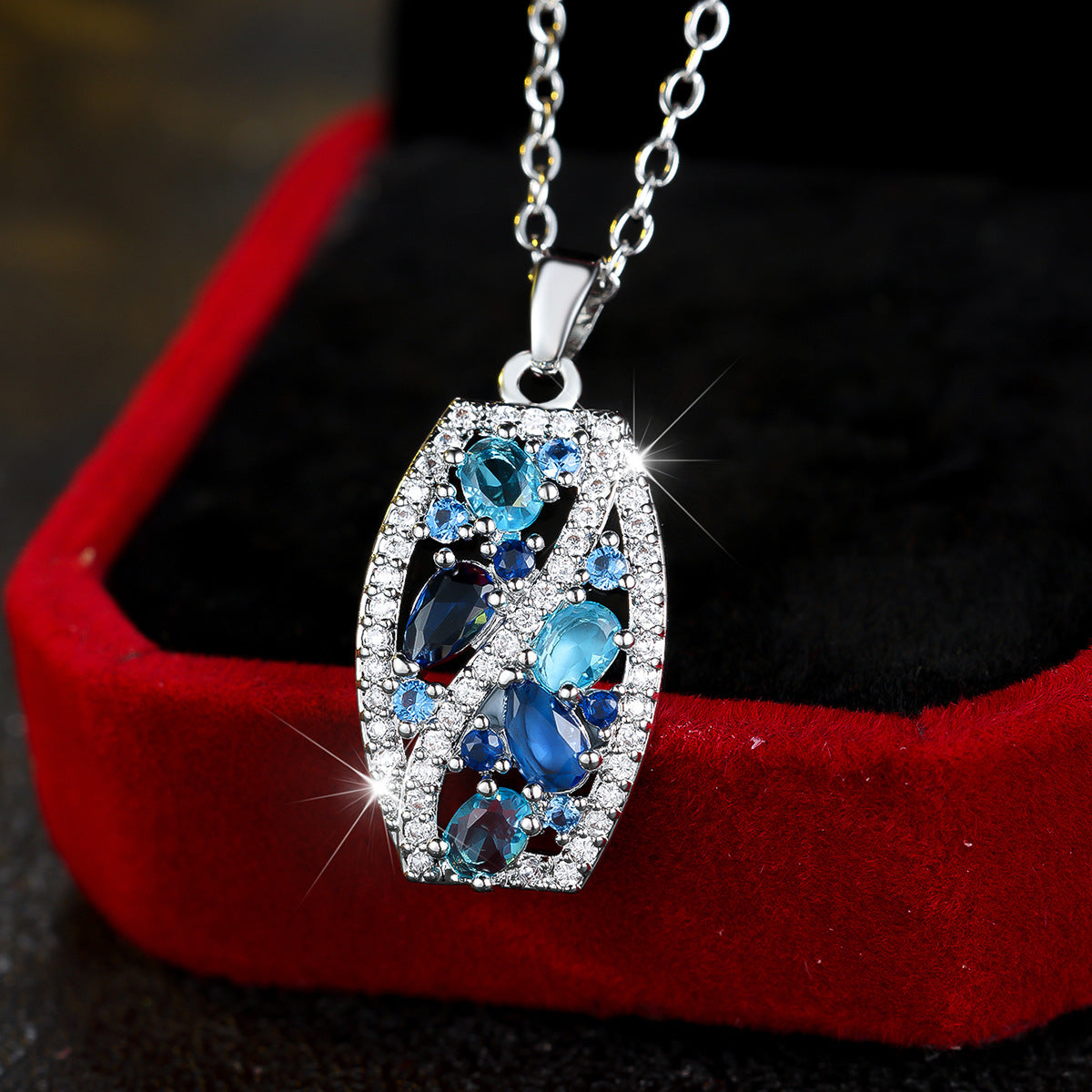 Blue Tide Ocean Pendant