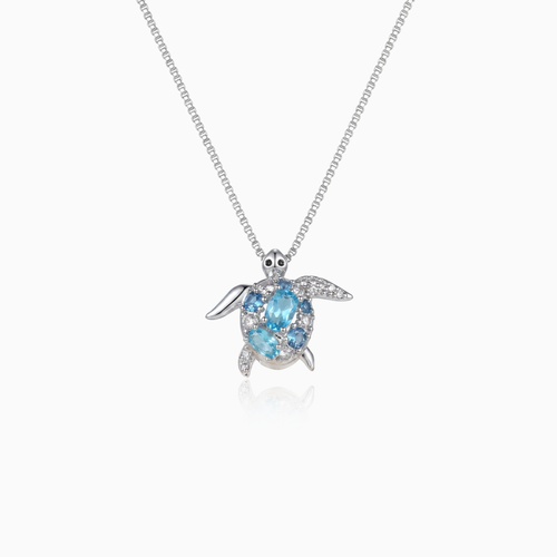 Blue Tide Tortoise Pendant