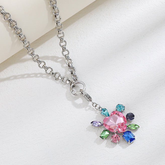Pastel Prism Burst Necklace