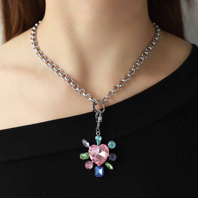 Pastel Prism Burst Necklace