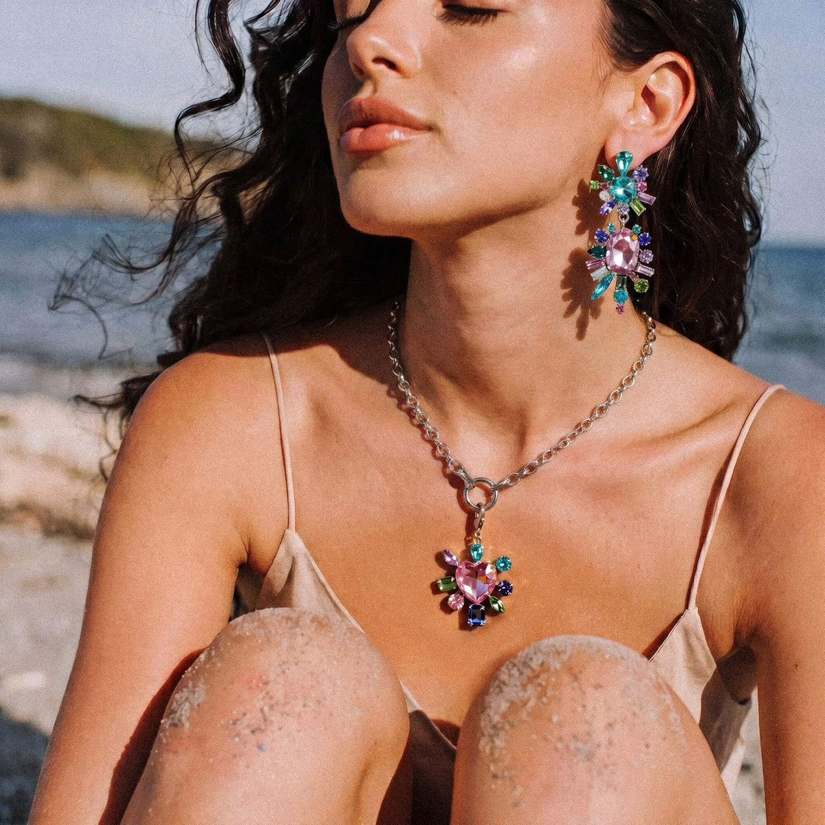 Pastel Prism Burst Necklace