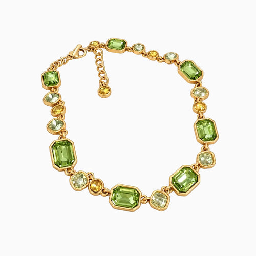 Olive Gemline Necklace