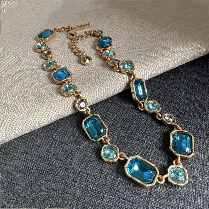 Olive Gemline Necklace
