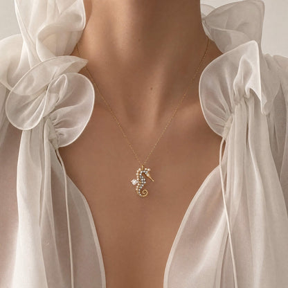 Marine Seahorse Necklace
